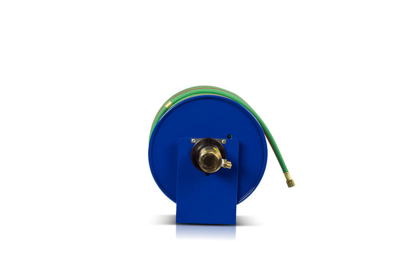 112W-1-100 by Coxreels | 100W Series | 200 PSI Hand Crank Hose Reel for Oxy-Acetylene Welding | 1/4" Hose ID, 1/4" FNPT Inlet | Steel | 100ft Capacity, Hose Not Included