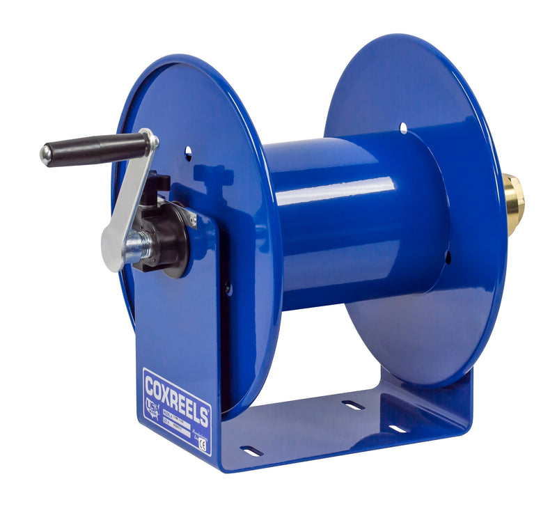 112WTL-1-100 by Coxreels | 100W Series | 200 PSI Hand Crank Hose Reel for Oxy-Fuel Welding (T-Grade) | 1/4" Hose ID, 1/4" FNPT Inlet | Steel | 100ft Capacity, Hose Not Included
