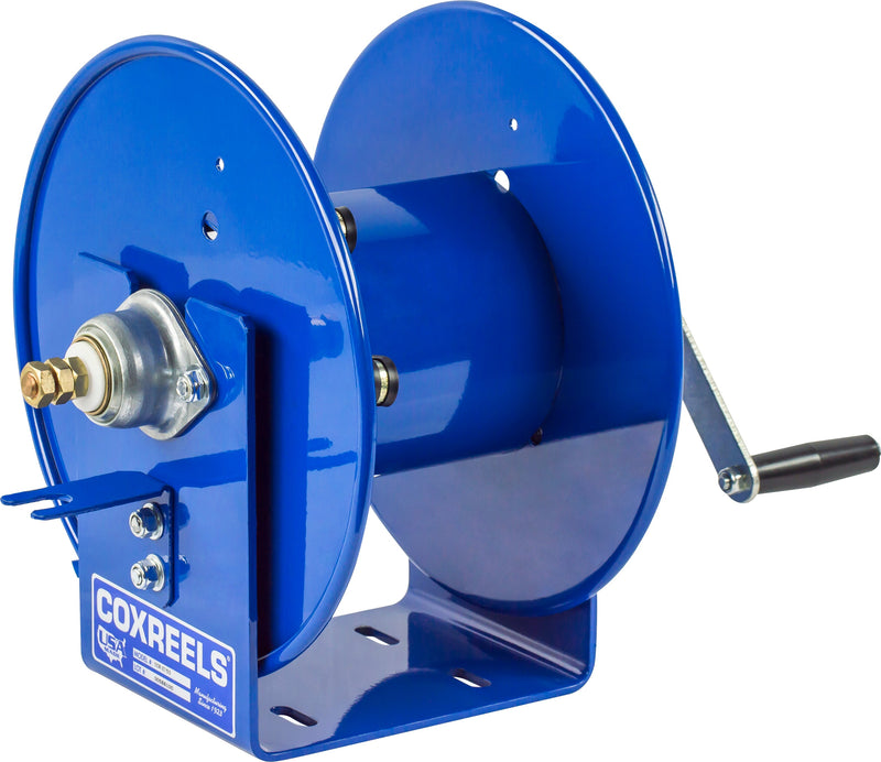 112WCL-6-01 by Coxreels | 100WCL Series | Hand Crank Welding Cable Reel | #1 Cable, 450A | Steel | 150ft Capacity, Cable Not Included