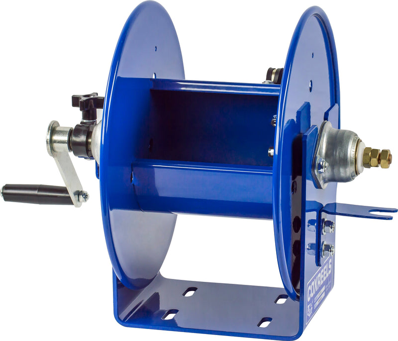 112WCL-6-01 by Coxreels | 100WCL Series | Hand Crank Welding Cable Reel | #1 Cable, 450A | Steel | 150ft Capacity, Cable Not Included