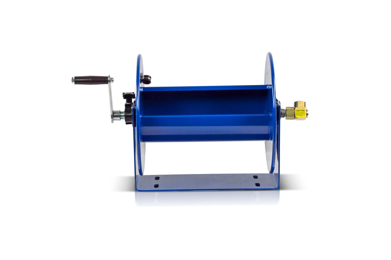 117-3-250 by Coxreels | 100 Series | 4,000 PSI Hand Crank Hose Reel | 3/8" Hose ID, 3/8" FNPT Inlet | Steel | 250ft Capacity, Hose Not Included