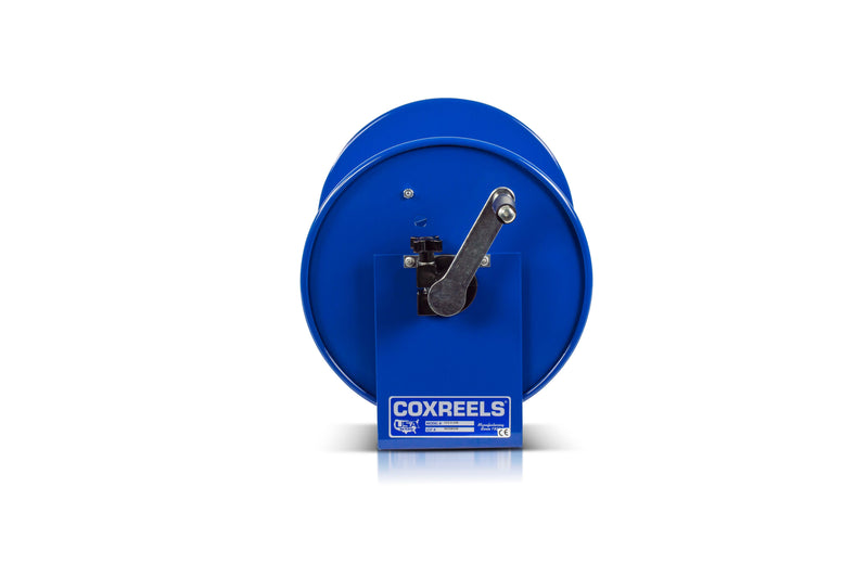117-3-550 by Coxreels | 100 Series | 4,000 PSI Hand Crank Hose Reel | 3/8" Hose ID, 3/8" FNPT Inlet | Steel | 550ft Capacity, Hose Not Included