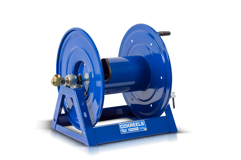 1125-4-325 by Coxreels | 1125 Series | 3,000 PSI Hand Crank Hose Reel | 1/2" Hose ID, 1/2" FNPT Inlet | Steel | 325ft Capacity, Hose Not Included