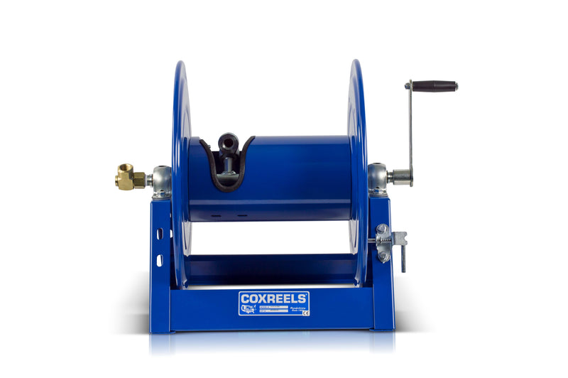 1125-4-325 by Coxreels | 1125 Series | 3,000 PSI Hand Crank Hose Reel | 1/2" Hose ID, 1/2" FNPT Inlet | Steel | 325ft Capacity, Hose Not Included
