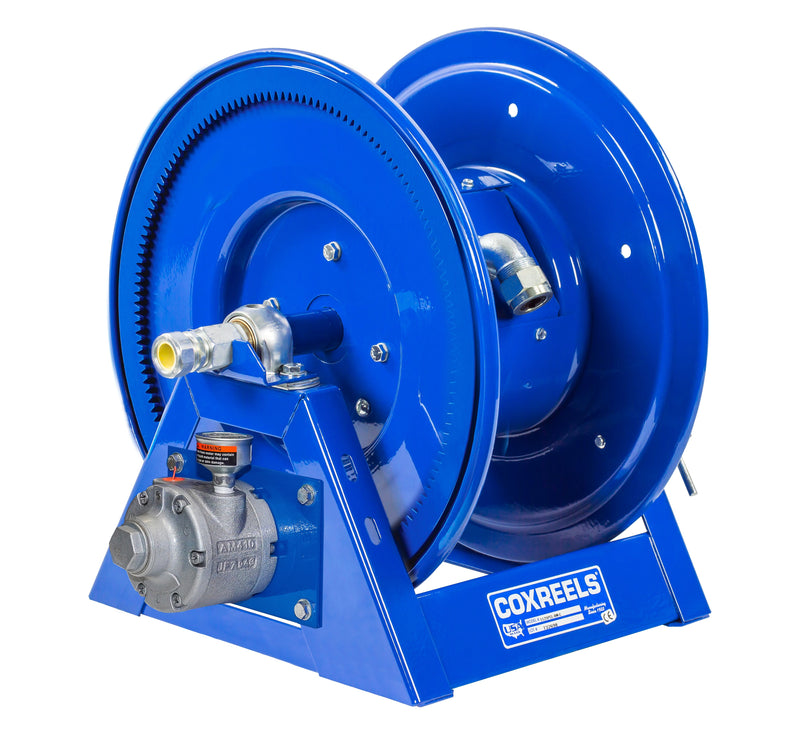 1125PCL-8410-A by Coxreels | 1125PCL Series | Motor Driven Cord Reel | #4 Gast Air Motor | 12/4 SO Cord, 30A, 600V | Steel | 220ft Capacity, Cord Not Included