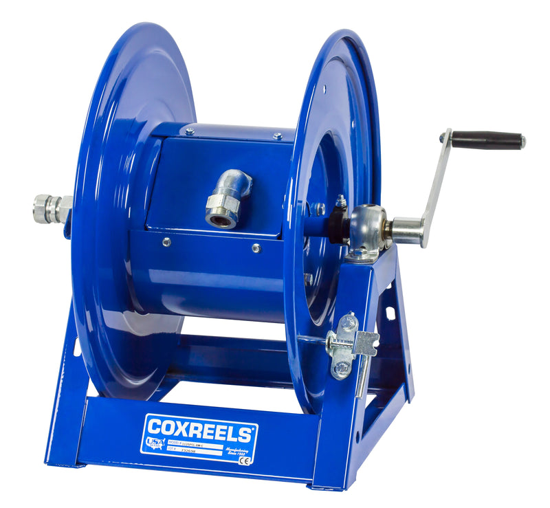 1125PCL-8312-C by Coxreels | 1125PCL Series | Hand Crank Cord Reel | 12/3 SO Cord, 30A, 600V | Steel | 250ft Capacity, Cord Not Included