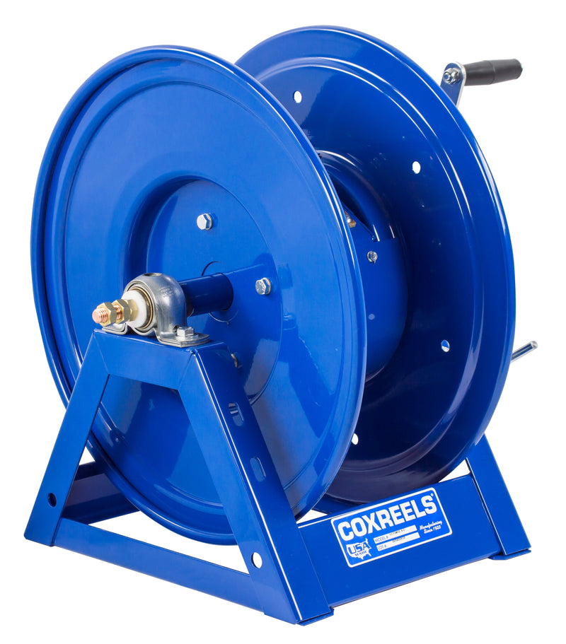 1125WCL-12-C by Coxreels | 1125WCL Series | Hand Crank Welding Cable Reel | #2, #1, #1/0 or #2/0 Cable, 450A | Steel | 600/500/400/300ft Capacity, Cable Not Included