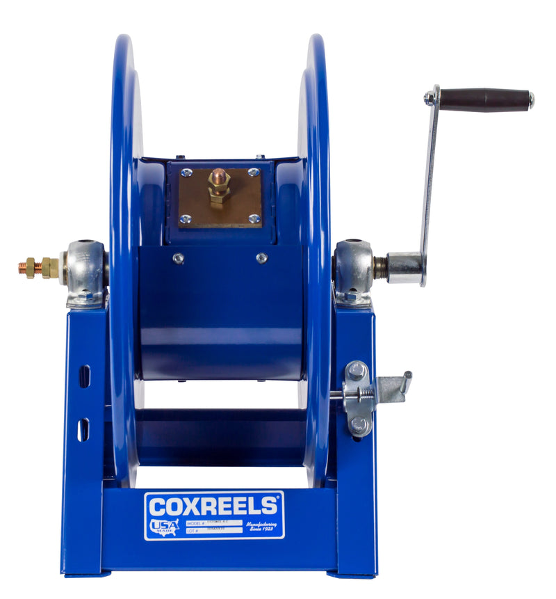 1125WCL-12-C by Coxreels | 1125WCL Series | Hand Crank Welding Cable Reel | #2, #1, #1/0 or #2/0 Cable, 450A | Steel | 600/500/400/300ft Capacity, Cable Not Included