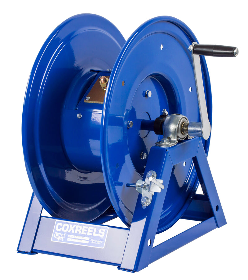 1125WCL-12-C by Coxreels | 1125WCL Series | Hand Crank Welding Cable Reel | #2, #1, #1/0 or #2/0 Cable, 450A | Steel | 600/500/400/300ft Capacity, Cable Not Included