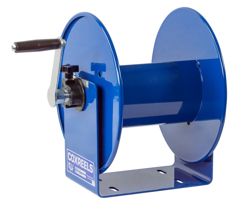 112Y-8 by Coxreels | 112Y Series | Hand Crank Cord Storage Reel | 8/3 or 10/3 or 12/3 or 16/3 Cord | Steel | 80/135/300ft Capacity, Cord Not Included