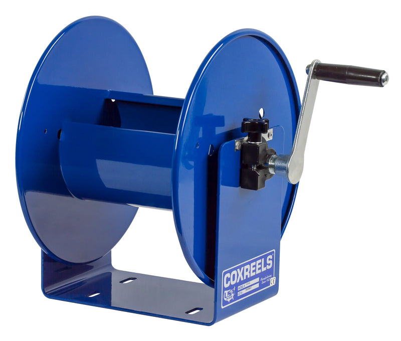 112Y-4 by Coxreels | 112Y Series | Hand Crank Cord Storage Reel | 8/3 or 10/3 or 12/3 or 16/3 Cord | Steel | 40/75/150/300ft Capacity, Cord Not Included