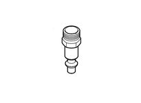 328033 by Alemite | Coupler | Air Thread: 1/2" Male NPTF Adapter Type | Use with 328032