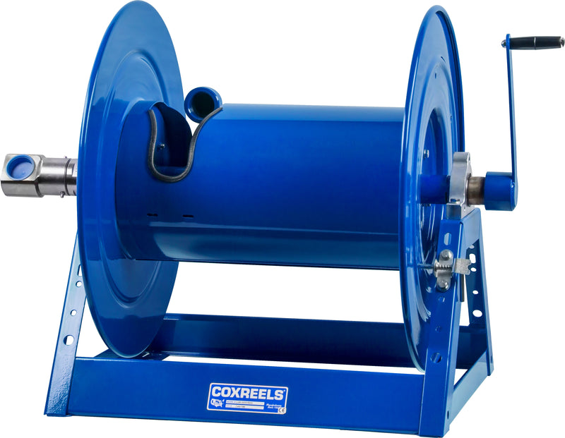 1185-1124-BUXX by Coxreels | 1185-BUXX Series | 3,000 PSI Hand Crank Hose Reel | 1-1/2" Hose ID, 1-1/2" FNPT Inlet | Steel | 50ft Capacity, Hose Not Included