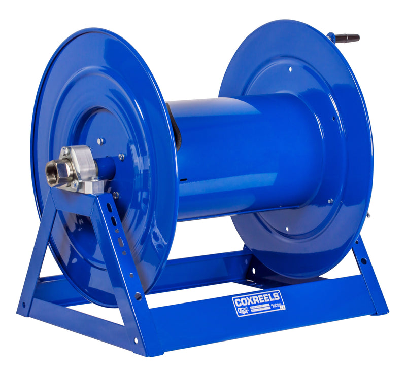1185-1524 by Coxreels | 1185 Series | 1,500 PSI Hand Crank Hose Reel | 1-1/2" Hose ID, 1-1/2" FNPT Inlet | Steel | 75ft Capacity, Hose Not Included