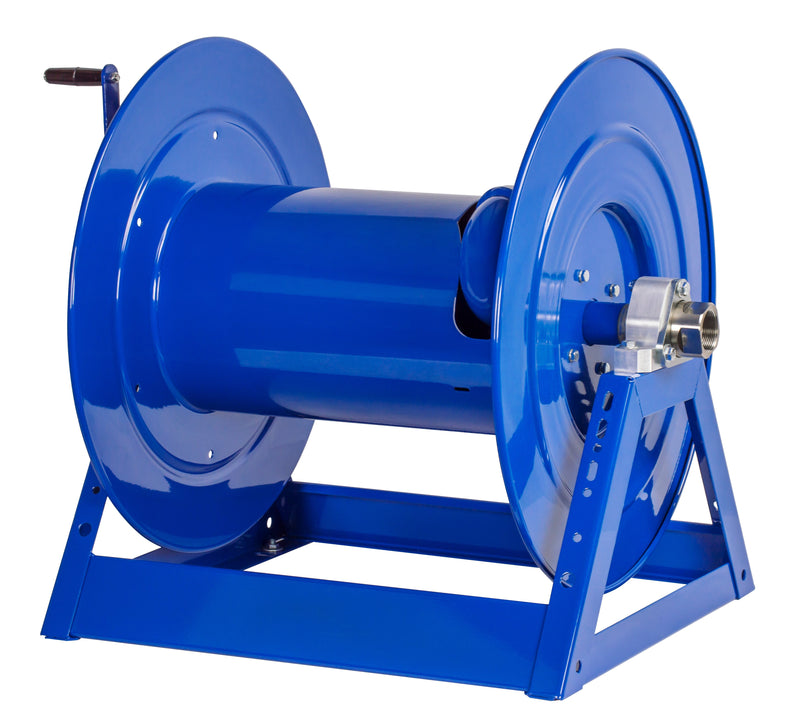 1185-2028 by Coxreels | 1185 Series | 1,500 PSI Hand Crank Hose Reel | 1-1/2" Hose ID, 1-1/2" FNPT Inlet | Steel | 125ft Capacity, Hose Not Included
