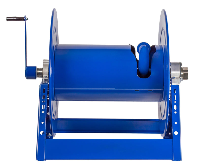1185-2528 by Coxreels | 1185 Series | 1,500 PSI Hand Crank Hose Reel | 1-1/2" Hose ID, 1-1/2" FNPT Inlet | Steel | 150ft Capacity, Hose Not Included