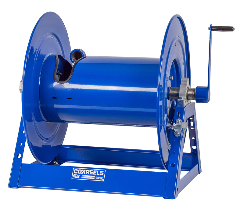 1185-3328 by Coxreels | 1185 Series | 1,500 PSI Hand Crank Hose Reel | 1-1/2" Hose ID, 1-1/2" FNPT Inlet | Steel | 250ft Capacity, Hose Not Included