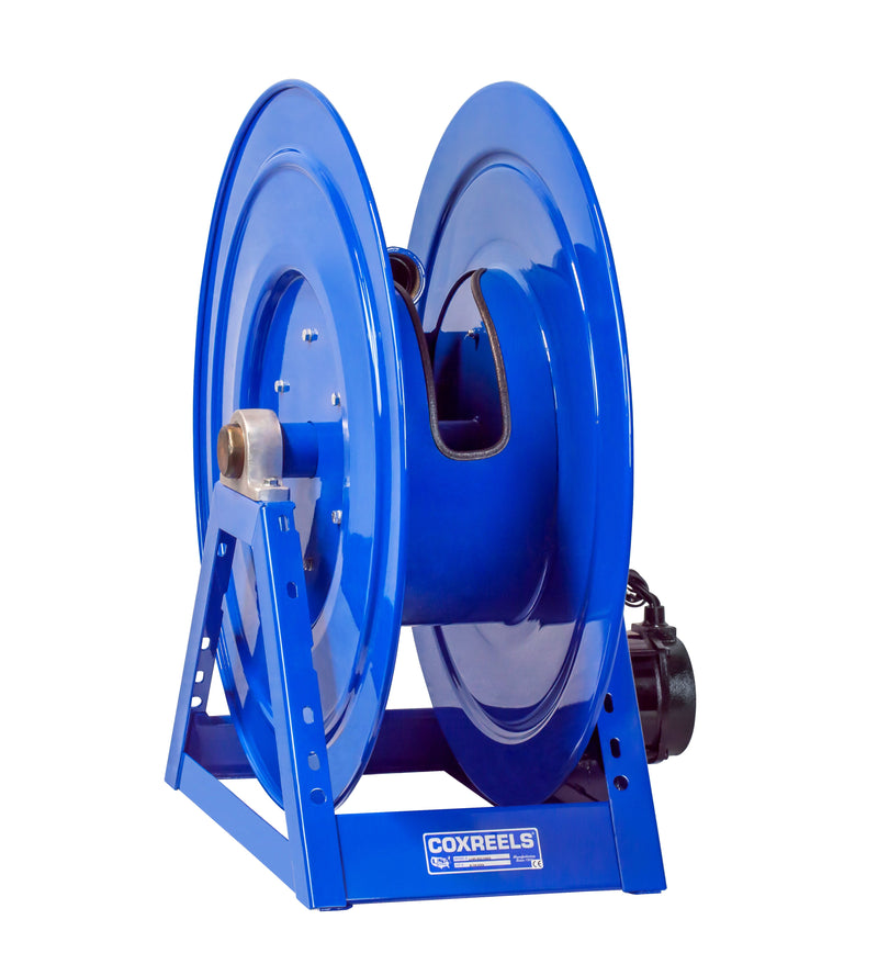 1195-3228-EDV3 by Coxreels | 1195 Series | 1,000 PSI Motor Driven Hose Reel | 12V DC 1/2 HP Explosion Proof Electric Motor | 2" Hose ID, 2" FNPT Inlet | Steel | 125ft Capacity, Hose Not Included