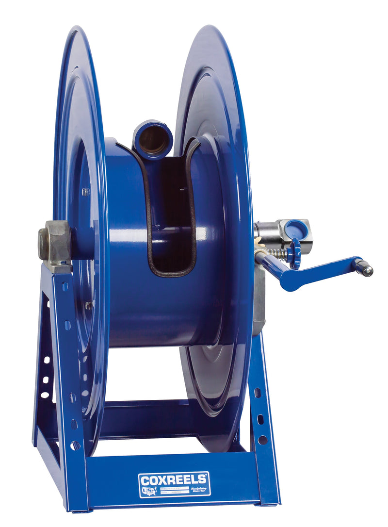 1195-2032-C-BUXX by Coxreels | 1195-BUXX Series | 1,500 PSI Hand Crank Hose Reel | 2" Hose ID, 2" FNPT Inlet | Steel | 115ft Capacity, Hose Not Included