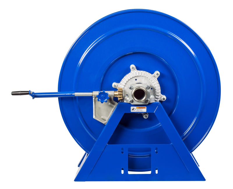 1195-2428-C by Coxreels | 1195 Series | 1,000 PSI Hand Crank Hose Reel | 2" Hose ID, 2" FNPT Inlet | Steel | 90ft Capacity, Hose Not Included