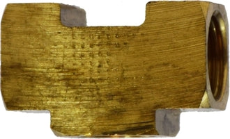 12129 (12-129) by Midland | Inverted Flare Fitting | 5/16" Female Inverted Flare x 1/8" Female NPTF | Tee | Brass