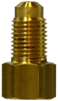12200 (12-200) by Midland | Inverted Flare Auto Fitting | Dual Master Cylinder Adapter | 3/16" Male Flare x 3/16" Female Inverted Flare | Straight | Brass