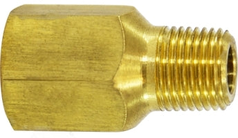 12230 (12-230) by Midland | Inverted Flare Auto Fitting | Carburetor to Fuel Line Adapter | Ford | 1/4" Female Tube OD x 1/8" Male NPTF | Straight | Brass