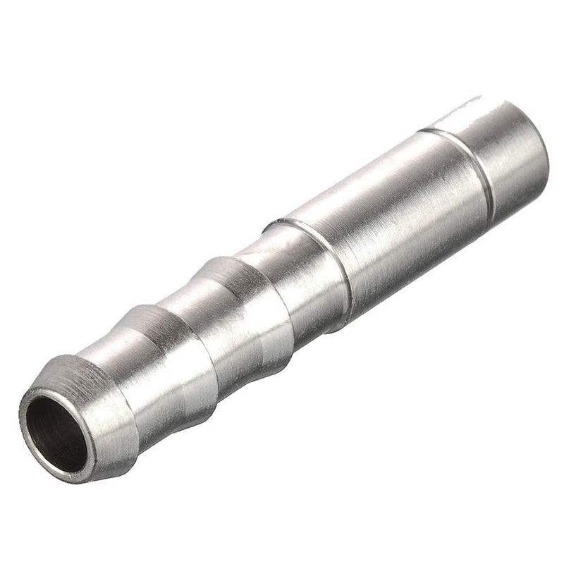 122PLMSP-6M-5M by Parker | Prestolok PLM Metal Push-to-Connect Fittings | Barbed Connector | 6 mm to 5.00 mm Tube Size | 43.00 mm Length | Straight | Electroless Nickel-Plated Brass | Pack of 10