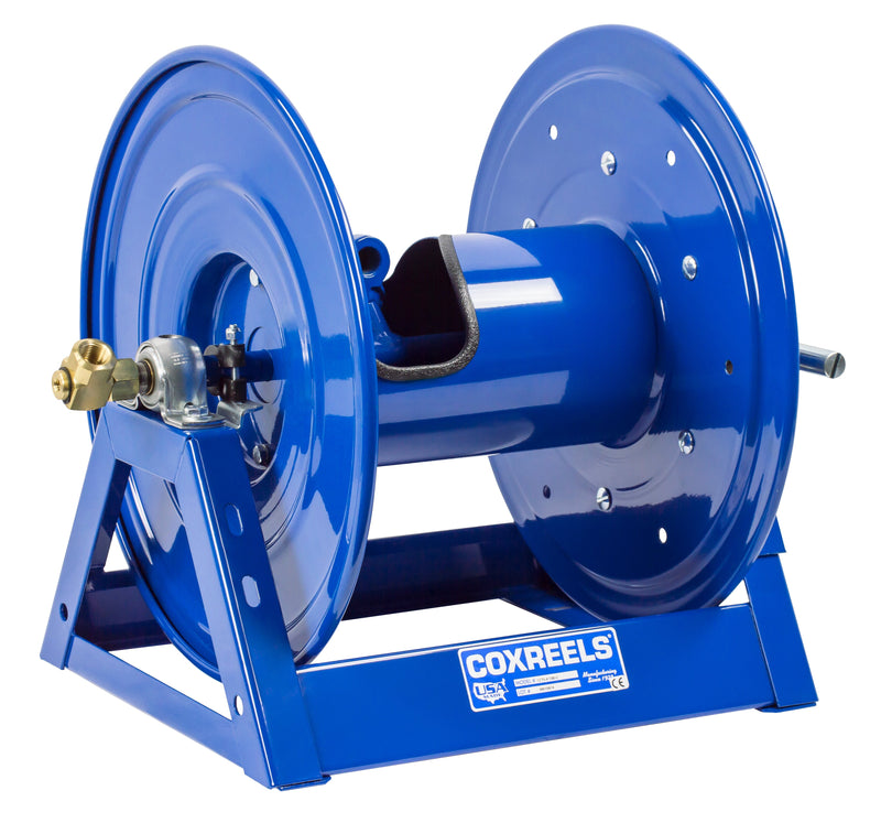 1275-6-100-C by Coxreels | 1275 Series | 3,000 PSI Dual Hose Hand Crank Hose Reel | 1" Hose ID, 1" FNPT Inlet | Steel | 100ft Capacity, Hose Not Included