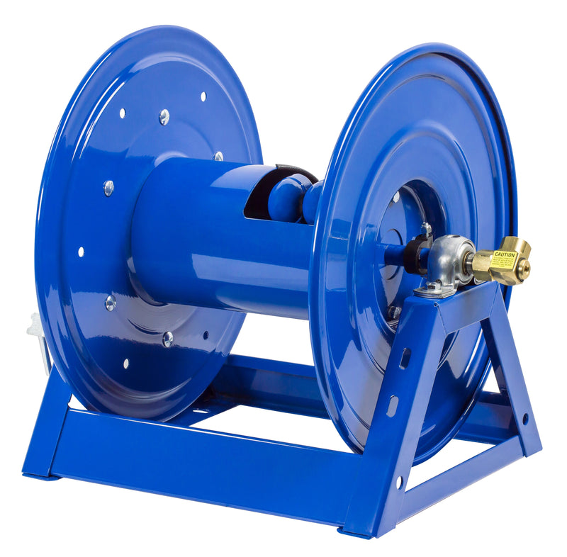 1275-4-50-C by Coxreels | 1275 Series | 3,000 PSI Dual Hose Hand Crank Hose Reel | 1/2" Hose ID, 1/2" FNPT Inlet | Steel | 50ft Capacity, Hose Not Included