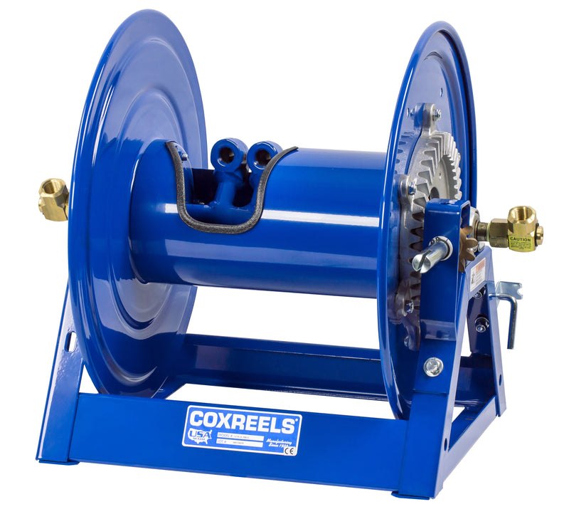 1275-6-100-C by Coxreels | 1275 Series | 3,000 PSI Dual Hose Hand Crank Hose Reel | 1" Hose ID, 1" FNPT Inlet | Steel | 100ft Capacity, Hose Not Included