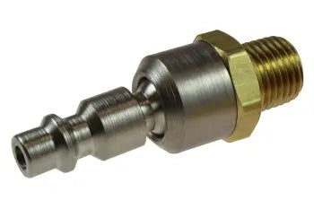 15-04BS by Coilhose | Coilflow™ Ball Swivel Connector | Industrial Interchange | 1/4" Connector x 1/4" Male NPT Thread | Steel/Brass