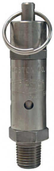 SV150SS by Dixon Valve | Safety Pop-Off Valve | Standard | 1/4" Male NPT | 150 PSI Preset Pressure | 132 SCFM | Stainless Steel