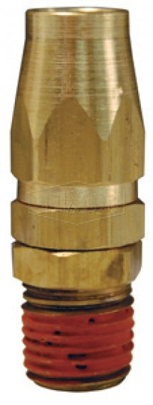 PSM0604 by Dixon Valve | Repair Kit for Polyurethane Self-Storing Air Hose | 1/4" Male Swivel Fitting | 3/8" Hose ID | 9/16" Hose OD | Brass