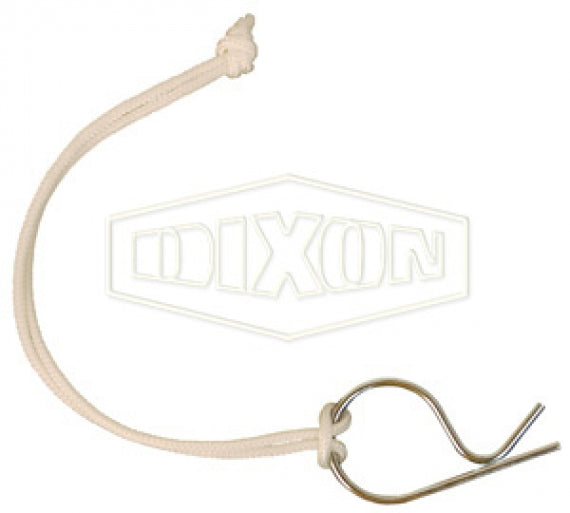 ACL4 by Dixon Valve | Cam & Groove | Lanyard with Clip for Boss-Lock Couplings | 3/4" - 1" Size | Carbon Steel / Nylon
