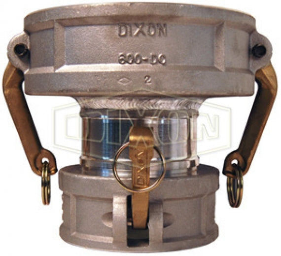 2030-DD-AL by Dixon Valve | Cam & Groove Spool Reducer (Jump Size) Coupler | Type DD | 2" Coupler x 3" Coupler | Aluminum