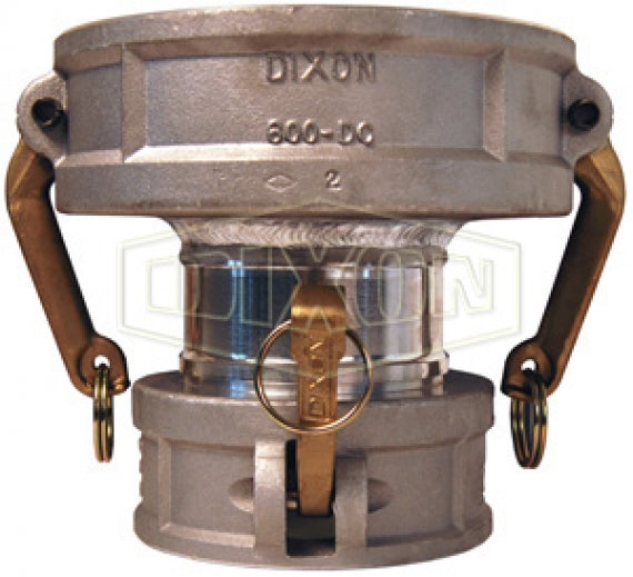 4050-DD-AL by Dixon Valve | Cam & Groove Spool Reducer (Jump Size) Coupler | Type DD | 4" Coupler x 5" Coupler | Aluminum