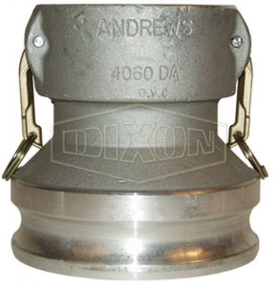 4050-DA-AL by Dixon Valve | Cam & Groove Reducer (Jump Size) Coupling | Type DA | 4" Coupler x 5" Adapter | Aluminum