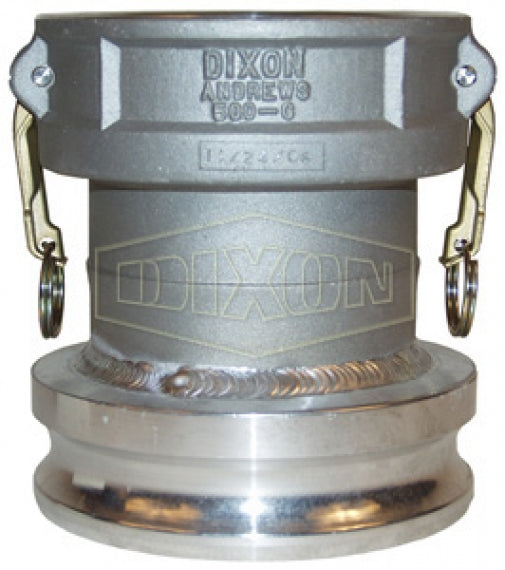 2025-DA-AL by Dixon Valve | Cam & Groove Reducer (Jump Size) Coupling | Type DA | 2" Coupler x 2-1/2" Adapter | Aluminum