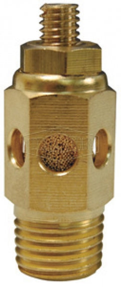 SCM28 by Dixon Valve | Pneumatic Speed Control Muffler | 1/4" Male NPT | 40 SCFM Max. Adjusted Flow | Brass