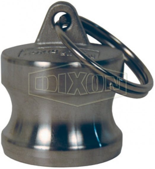 G100-DP-SS by Dixon Valve | Global Cam & Groove Dust Plug | Type DP | 1" Body Size | 316 Investment Cast Stainless Steel