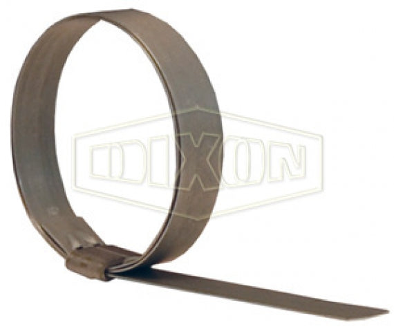 JS314 by Dixon Valve | JS-Series | Smooth I.D. Roll Over Type Clamp | 3/4" Band Width | 4-1/2" Clamp ID | Galvanized Steel Band
