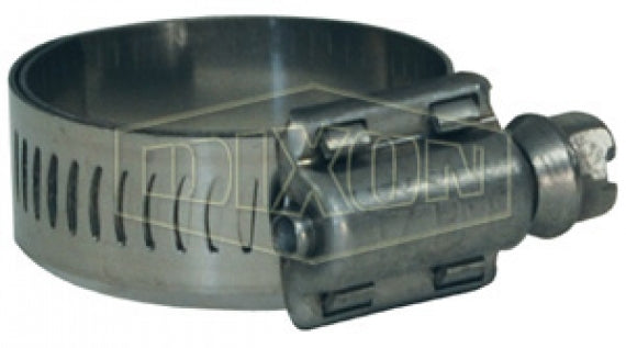 DLS9428 by Dixon Valve | Style DLS | Aero-Seal® Liner Worm Gear Clamp | 1/2" Band Width | Hose OD Range: from 1-5/16" to 2-1/4" | Stainless Steel Band | 410 Stainless Steel Screw