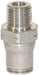 38055614 Legris by Dixon | Stainless Steel Push-In Fitting | Straight Male Connector | 1/4" Tube OD x 1/4" Male NPT