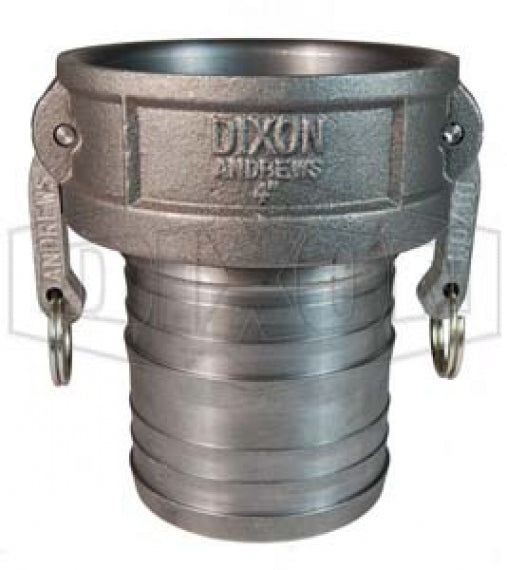 400-C-MI by Dixon Valve | Cam & Groove Coupler | Type C | 4" Coupler x 4" Hose Shank | Unplated Ductile Iron