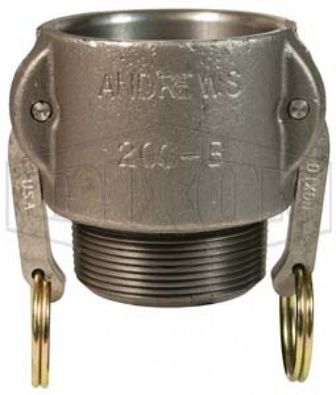 400-B-MI by Dixon Valve | Cam & Groove Coupler | Type B | 4" Coupler x 4" Male NPT | Unplated Malleable Iron