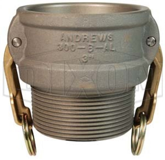 200-B-ALH by Dixon Valve | Cam & Groove Coupler | Type B | 2" Coupler x 2" Male NPT | Aluminum Hard Coat