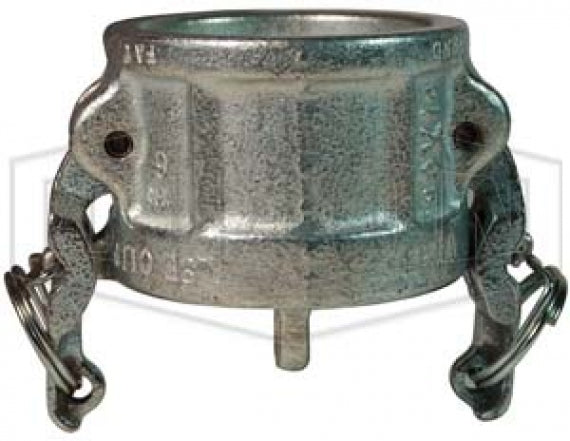 IH300 by Dixon Valve | Boss-Lock Cam & Groove Dust Cap | Type H | 3" Coupler End | Plated Malleable Iron