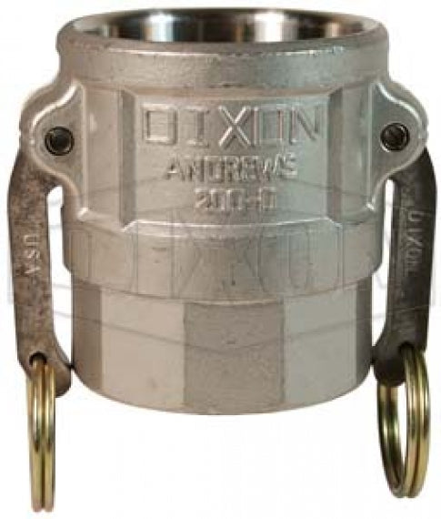 150-D-SS by Dixon Valve | Cam & Groove Coupler | Type D | 1-1/2" Coupler x 1-1/2" Female NPT | 316 Stainless Steel