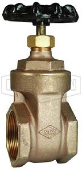 BGV250 by Dixon Valve | Gate Valve | 2-1/2" Female NPT x 2-1/2" Female NPT | Brass